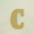 thumbnail image 1 of Package of 1, 10 Inch X 3/4" Thickness MDF Letter C in The Goudy Heavy Font, Thick, Upper Case for Art & Craft Project, Made in USA, 1 of 4