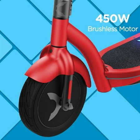 Hover-1 - Alpha Foldable Electric Scooter w/12 mi Max Operating Range & 17.4 mph Max Speed - Red