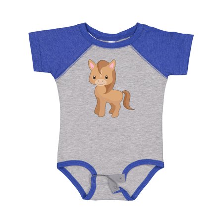 

Inktastic Cute Brown Pony Boys or Girls Baby Bodysuit