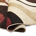 thumbnail image 3 of Home Dynamix Tribeca Slade Tapis Moderne, Abstrait Marron/rouge 5'2" Rond, 3 of 6