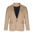 thumbnail image 3 of JIKNTTR Men's Casual Blazer Autumn Winter Solid Color Lapel One Button Multi Pockets Suit Jackets for Party Prom Wedding Dinner, 3 of 5