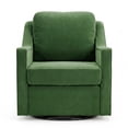 thumbnail image 3 of AFO Swivel Accent Chair with Removable Cushions, Modern Armchair for Living Room, Bedroom, Set of 1, Green, 3 of 8