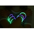 thumbnail image 6 of DirectGlow 200ct Bicolor Purple/Green Glow Stick Bracelets Glow in The Dark Party Favors, 6 of 7