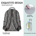 thumbnail image 3 of Boho Chic Vintage Fashion School Backpack with Rustic Home Decor Patterns, Wear-Resistant Material, Adjustable Shoulder Straps, Large Capacity Backpack for Student’ Outdoor Activities, 3 of 6