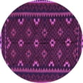 thumbnail image 1 of Ahgly Company Indoor Round Oriental Purple Traditional Area Rugs, 3' Round, 1 of 4