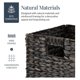 thumbnail image 4 of KWUXIN 12x12in Pack of 5 Cube Storage Baskets, Water Hyacinth Multipurpose Collapsible Organizers, Handwoven Laundry Totes for Laundry, Living Room, Kids Room & Nursery - Black, 4 of 5