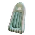 thumbnail image 2 of Flotador inflable de PVC para piscina con asa y ventana transparente Verde, 2 of 8