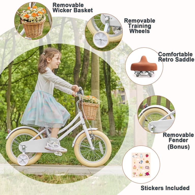 【Glerc】Little Molly 20インチ女の子子供用自転車 Glerc, Kids Girls Bike, 14 inch, for 3-5 Years Old Little Child