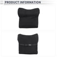 thumbnail image 4 of Unique Bargains Car Headrest Pillow Ergonomic Comfortable Neck Support Pillow Car Seat Headrest Cashmere, Memory Foam Foldable Adjustable Width Black 1 Pcs, 4 of 7