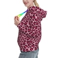 thumbnail image 2 of Kdxio Rose Leopard Print Print Womens Oversized Hoodies Sweatshirts Hooded Pullover Tops Sweaters Casual-XX-Large, 2 of 7