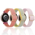 thumbnail image 1 of 3 correas de 20 mm compatibles con Samsung Galaxy Watch Active 2 (40 mm/44 mm)/Watch 3 41 mm/Watch 42 mm/Gear S2 Classic, correa deportiva de nailon, lila, 20 mm, 1 of 5