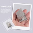 thumbnail image 2 of 2Pcs Mini Bible Book Pendant Photo Box DIY Accessory Keychain Pendant for Decor, 2 of 8