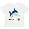 thumbnail image 3 of Inktastic Shark Life Fun Shark with Sunglasses Boys or Girls Toddler T-Shirt, 3 of 5