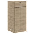 thumbnail image 3 of vidaXL Patio Storage Cabinet Tool Organizer Outdoor Furniture Poly Rattan, 3 of 79