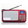 thumbnail image 1 of Portable Radio MP3 Player Mini Audio Speakers FM Radio With LCD Screen Support TF card Playing Music High LED Flashlight W505 ,Easy to Use, 1 of 7