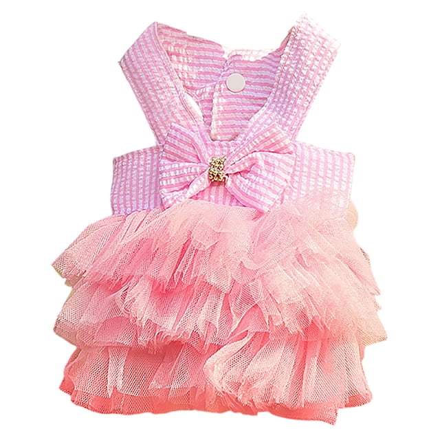 TIELUTT Dog Skirt Bow Knot Dress Wedding Dress Spring Summer Autumn Pet Clothes for Cats Pet Clothes for Medium Dogs Girl Pet Clothes Hangers and Rack Pet Clothes Hangers Pet Clothes for Large Dogs Fe