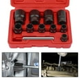 thumbnail image 6 of Bolt Extractor Set Damaged Screw Remover 1/2 Inch Drive Adapter 10 Pieces Set, 6 of 9