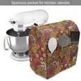 thumbnail image 2 of Colorful Stand Mixer Cover, Pattern with Floral Elements Vibrant Colored Petals and Leaves in Hand Drawn Style, Kitchen Appliance Organizer Bag Cover with Pockets, 5 Quarts, Multicolor, by Ambesonne, 2 of 4