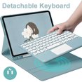 thumbnail image 3 of Keyboard Case For Ipad Air 5 2022/ipad Air 4 2020-touchpad Detachable Keyboard With Pencil Holder -slim Leather Folio Smart Cover For Ipad Air 5th/4th, 3 of 5