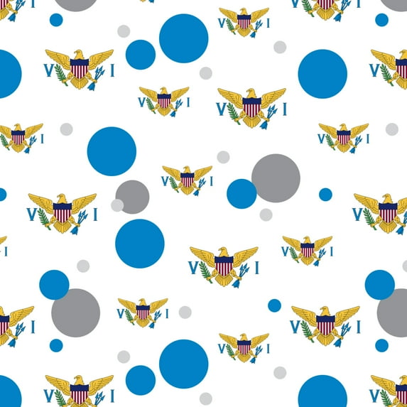 Virgin Islands US Territory Flag Premium Gift Wrap Wrapping Paper Roll