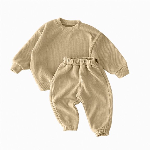12-18 Months Toddler Toddler Boy School Fall Winter Outfits Long Sleeve Sweatshirt Top Jogger Pants Cute Outfit 6-12 Months 12-24 Months 2T 3T 4T Children Gift Set