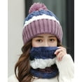 thumbnail image 6 of PIKADINGNIS Women Warm Knit Hat Scarf Glove Fuzzy Soft Winter Bearies Chunky Slouchy Cap, 6 of 6