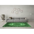 thumbnail image 3 of Ahgly Company Indoor Round Oriental Emerald Green Industrial Area Rugs, 8' Round, 3 of 4