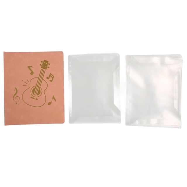 Carpeta de música Porta partituras Carpeta de música Tamaño A4 20 fundas 40 bolsillos Capacidad Funda de cuero PU Porta partituras para piano Guitarra Banda Coro ANGGREK Otros