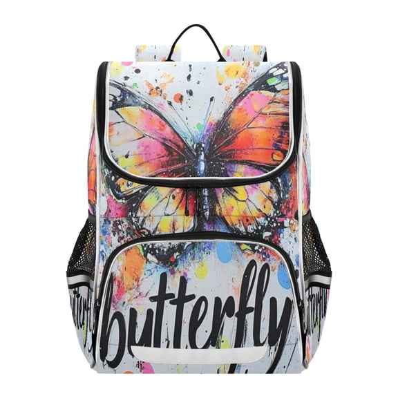 YAZAOO School Backpack Travel Bag Bookbags Bookbags Vibrant Metamorphosis Pattern