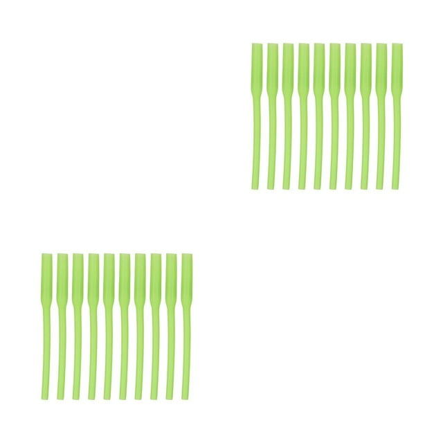ZheElen 10pcs Night Light Fishing Silicone Sleeve Tubes Anti-corrosion Bite-resistant Rig Hook Luminous Angling Carp Lures 2Set