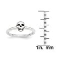thumbnail image 2 of Sterling Silver Antiqued Skull Ring, 2 of 7