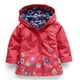 thumbnail image 3 of Kids Children Girls Flowers Hooded Waterproof Windproof Raincoat Jacket, 3 of 4