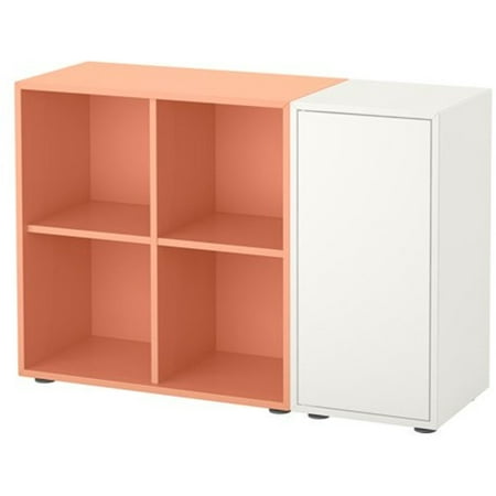 Ikea Storage combination with feet, white, light orange Size 41 3/8x13 3/4x28 3/8 (Best Makeup Storage Ikea)