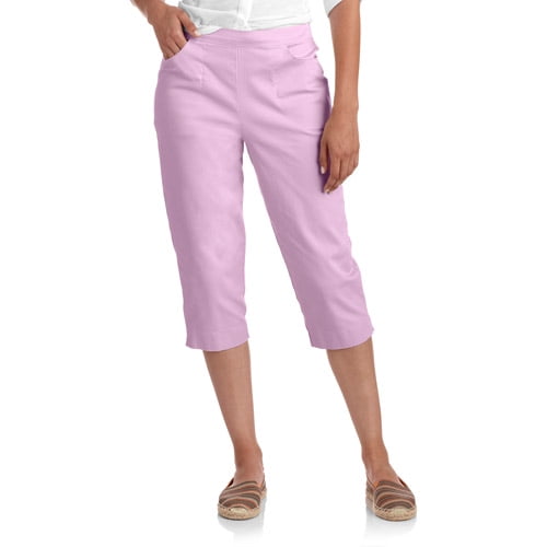 white pull on capris