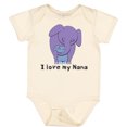 thumbnail image 3 of Inktastic I Love My Nana Elephant Purple Blue Boys Baby Bodysuit, 3 of 5
