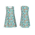 thumbnail image 3 of Vsdgher Sea Lighthouse Print Summer Dresses for Women Casual U Neck Beach Dress Sleeveless Tank Loose Sundress with Pocket -Large, 3 of 7