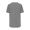 thumbnail image 5 of beishanbush Hot Sales Saving $10 Womens Short Sleeve Tops Women's Print T-Shirt,Round Neck Short Sleeve Lightweight Soft Casual Summer Under $10, 5 of 5