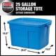 thumbnail image 3 of Bolsas de almacenamiento Rubbermaid Roughneck, 94.6 L, paquete de 4 unidades, azul, 3 of 6