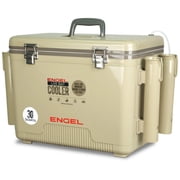 ENGEL 30 Qt Live Bait Pro Cooler with Rechargeable Aerator - Silver 30 Qt