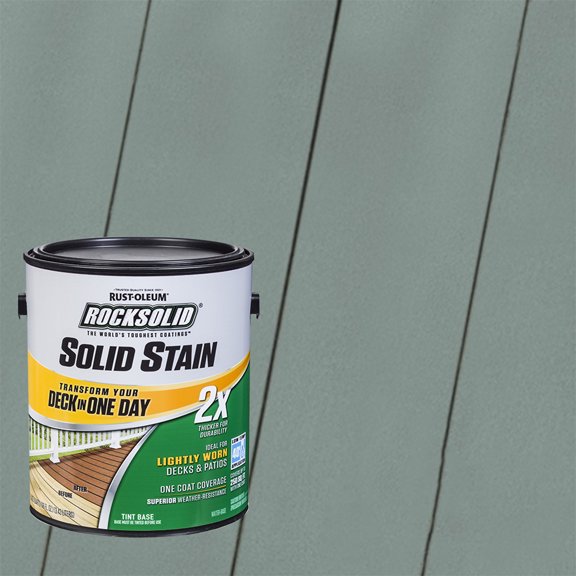 Fern, Rust-Oleum RockSolid 2X Solid Exterior Wood Deck Stain-319753T, Gallon