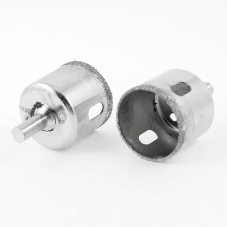 Unique Bargains 2 Pcs 30mm Dia Hole Saw Core Drills for Glass Ceramic Tile