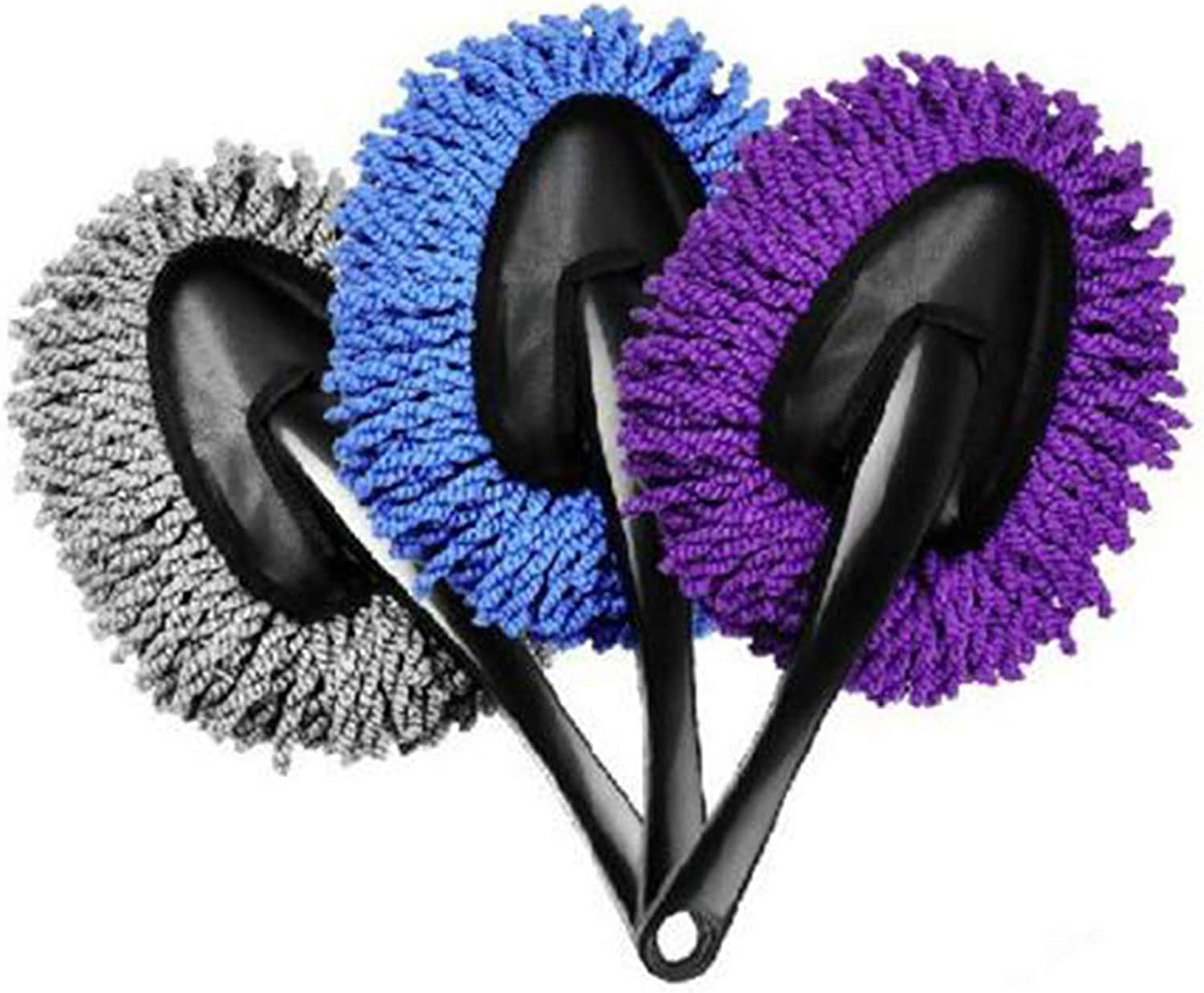 3 Pack Car Dusters Wash Mop Microfiber Cleaning Brushes