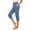 A-Blue1111, variant on Women's High-Waist Capri Pants Slim-Fit Everyday Casual Straight-Leg Cropped Trousers