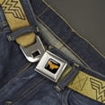 thumbnail image 2 of DC Comics Belt, Seatbelt Buckle Belt, Wonder Woman Logo Metallic Gold Black, Youth 22 to 32 Inches, 2 of 9