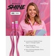 Liquipel Powertek Metallic Shine USB Type C Charger Cable, 6ft Fast