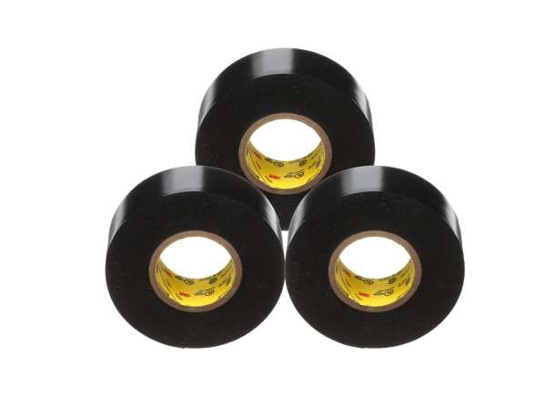 Scotch® Super 33+ Vinyl Electrical Tape, 3/4 in x 66 ft x 7 mil, 3 pack