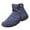 Blue, variant on NOKIO Fashion Winter Men Snow Boots Thick Soled Non Slip Waterproof Upper Solid Side Zipper High Top Plush For Warm And Comfort Men'S Insulated Winter Boots