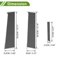 thumbnail image 3 of Unique Bargains Door Pillar Window Trim for Chevy Aveo 2007-2011 Carbon Fiber Pattern Black Front Left Right Anti Scratch Sticker Pillar Posts Cover 6 Pcs, 3 of 7