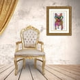 thumbnail image 3 of Fab Funky 20x24 Gold Ornate Wood Framed with Double Matting Museum Art Print Titled - Rainbow Splash French Bulldog, Full, 3 of 4