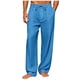 thumbnail image 1 of Pantalones de Cintura Elástica de Verano de Color Sólido Botón Cordón Pierna Recta, Pantalones de Pierna Recta Hombres Bolsillo Casual Salón, 1 of 7